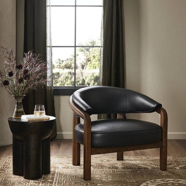 Marlene Chair - Black Leather