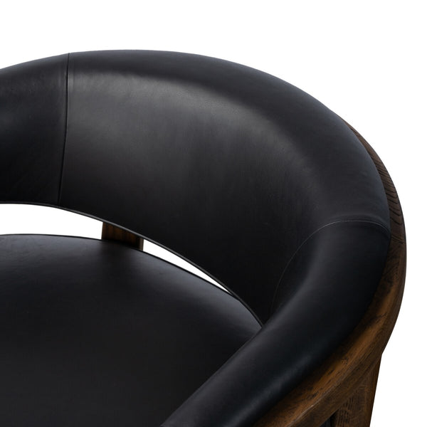 Marlene Chair - Black Leather