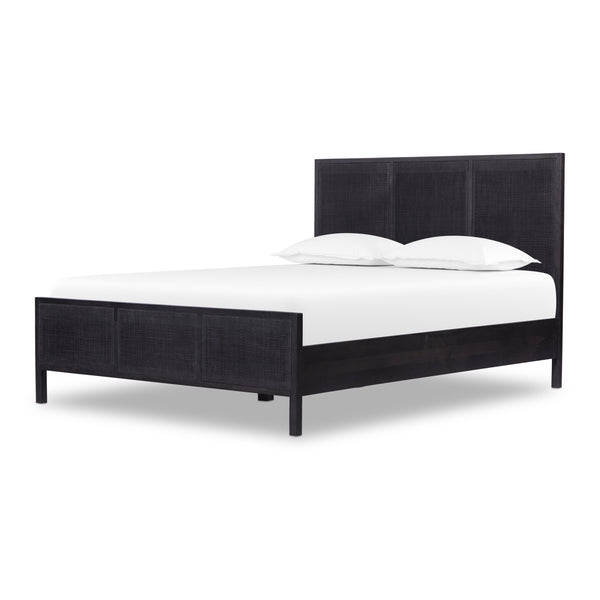 Melbourne Bed - Black Wash