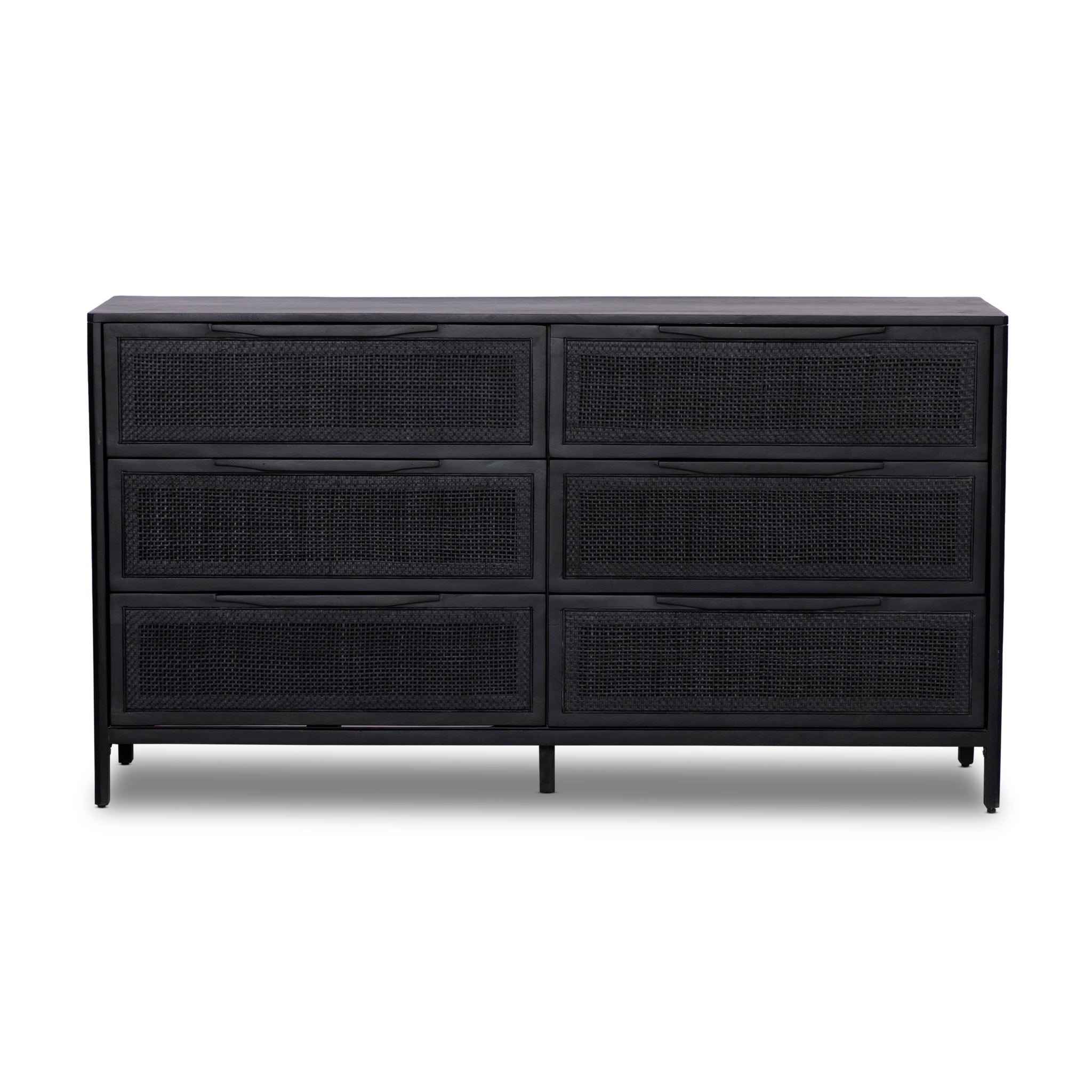 Melbourne 6 Drawer Dresser - Black