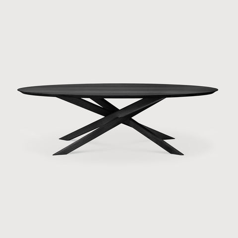 Mikado Dining Table - Oval - Oak Black