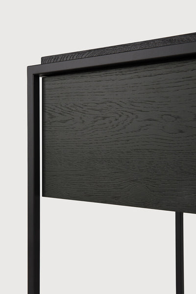 Monolit Bedside Table - Oak Black