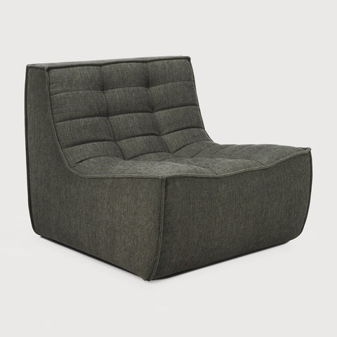 N701 1 Seat/ Armless Chair - Moss Eco Fabric