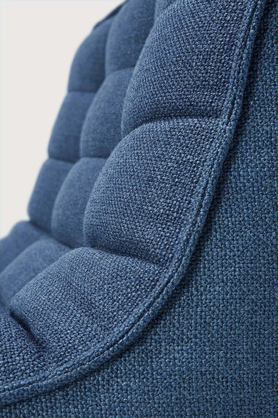 N701 1 Seat/ Armless Chair - Blue Fabric