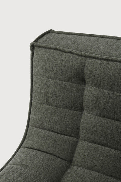 N701 1 Seat/ Armless Chair - Moss Eco Fabric