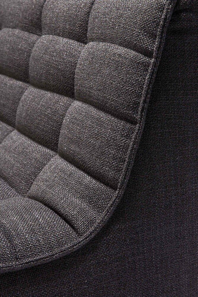 N701 1 Seat/ Armless Chair - Dark Grey Fabric