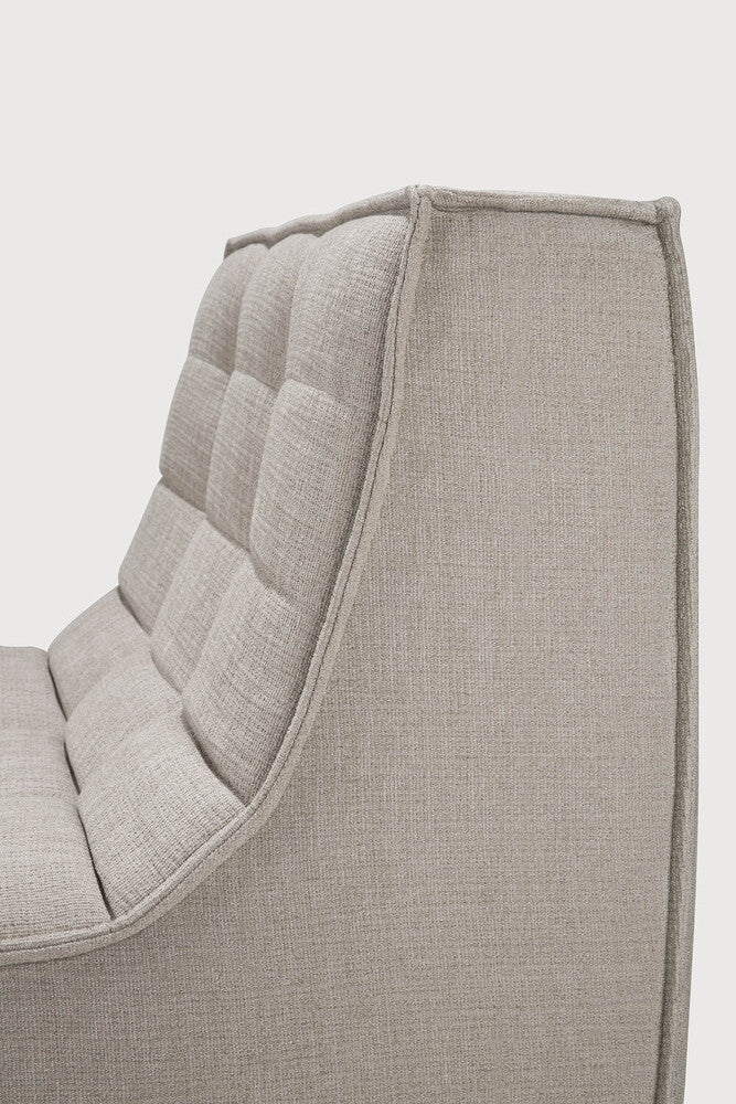 N701 Seat/ Armless Chair - Ecru Eco Fabric