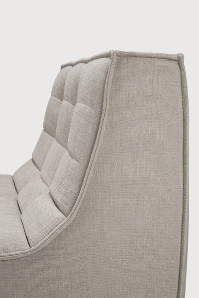 N701 1 Seat/ Armless Chair - Ecru Eco Fabric