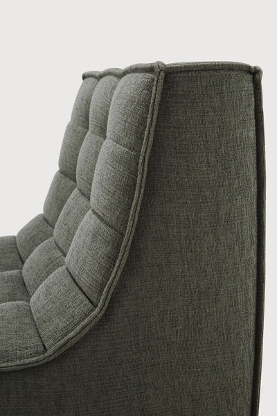 N701 1 Seat/ Armless Chair - Moss Eco Fabric