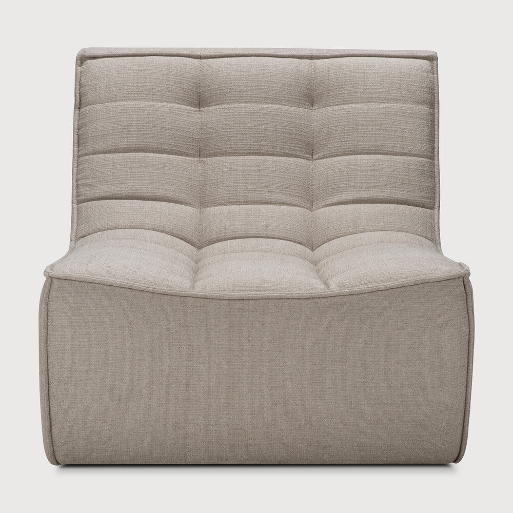 N701 Seat/ Armless Chair - Ecru Eco Fabric
