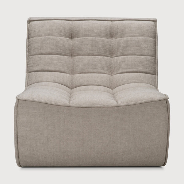 N701 1 Seat/ Armless Chair - Ecru Eco Fabric