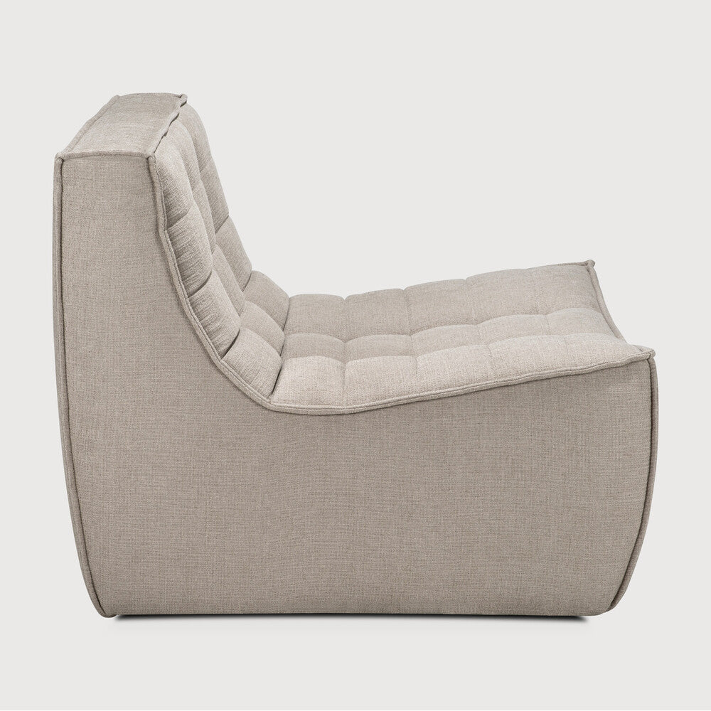 N701 Seat/ Armless Chair - Ecru Eco Fabric