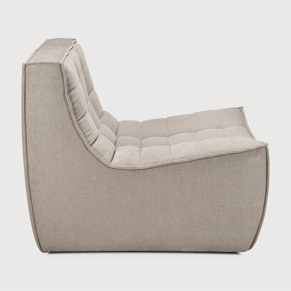 N701 1 Seat/ Armless Chair - Ecru Eco Fabric