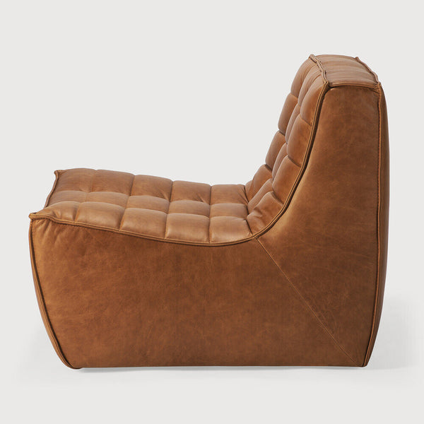 N701 1 Seat/ Armless Chair - Old Saddle Leather