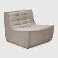 N701 Seat/ Armless Chair - Ecru Eco Fabric