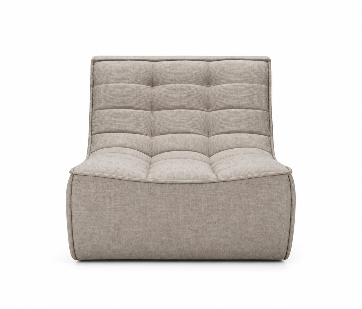 N701 Seat/ Armless Chair - Ecru Eco Fabric
