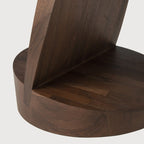 Oblic Side Table - Teak Brown