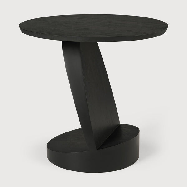 Oblic Side Table - Teak Black