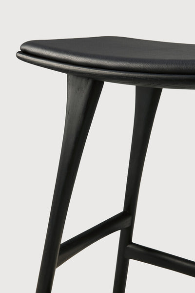 Osso Counterstool - Oak Black/ Leather