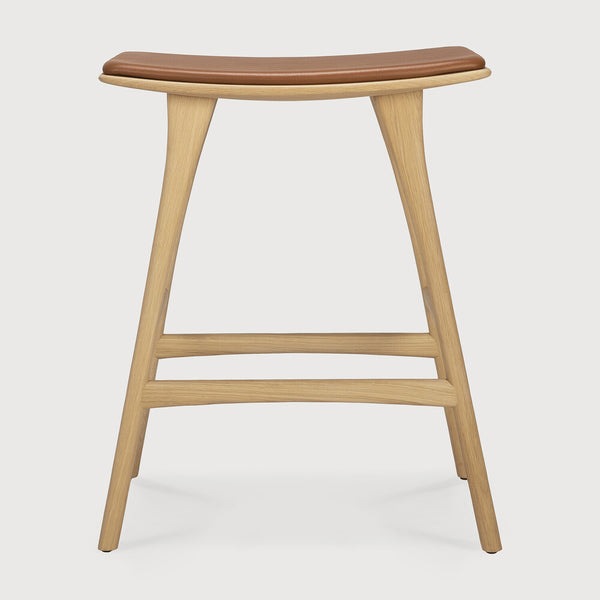 Osso Counterstool - Cognac Leather