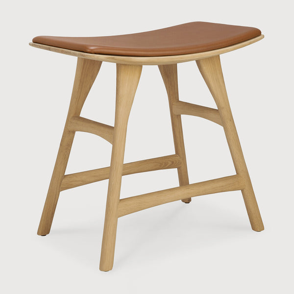 Osso Stool - Cognac Leather