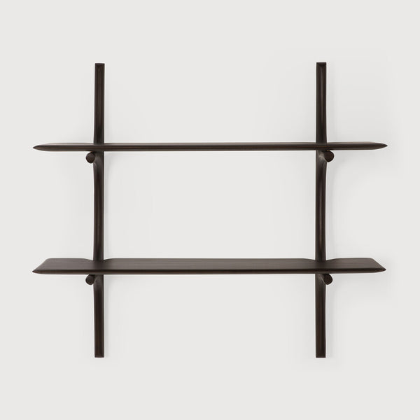 PI Wall Shelf - Mahogany Dark Brown