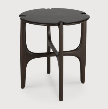 PI Side Table - Varnished Mahogany Dark Brown