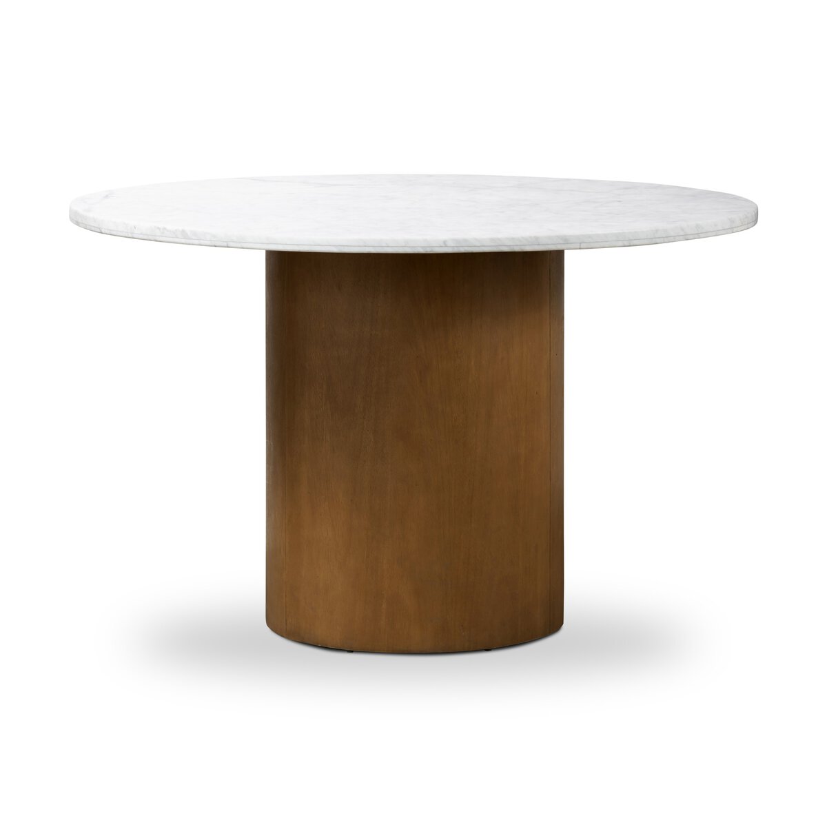 Pilar 48" Dining Table - White Marble