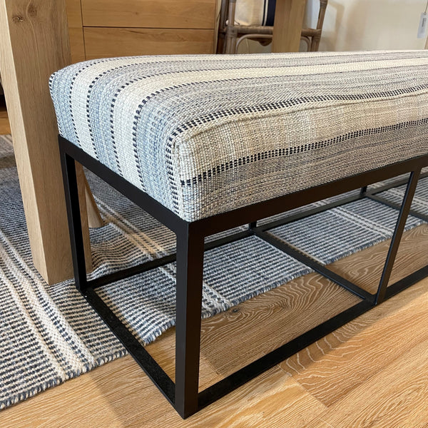 Cruz 60in Bench - Rayas Azul Kilim