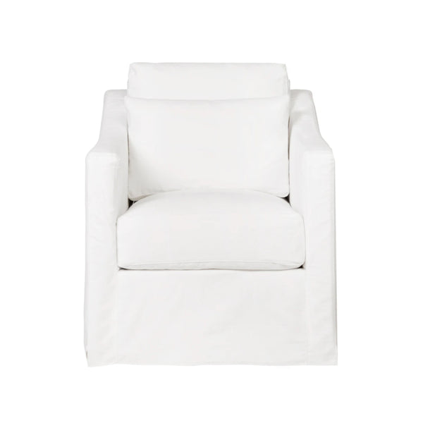 Rebecca Swivel Chair - Denim White