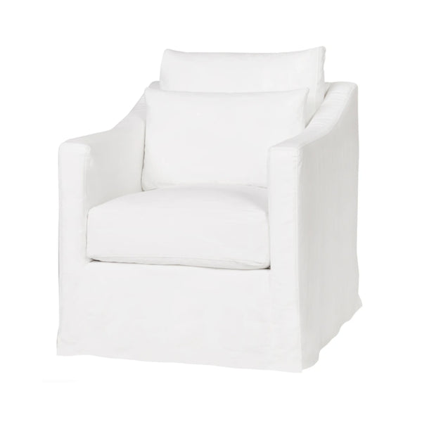 Rebecca Swivel Chair - Denim White