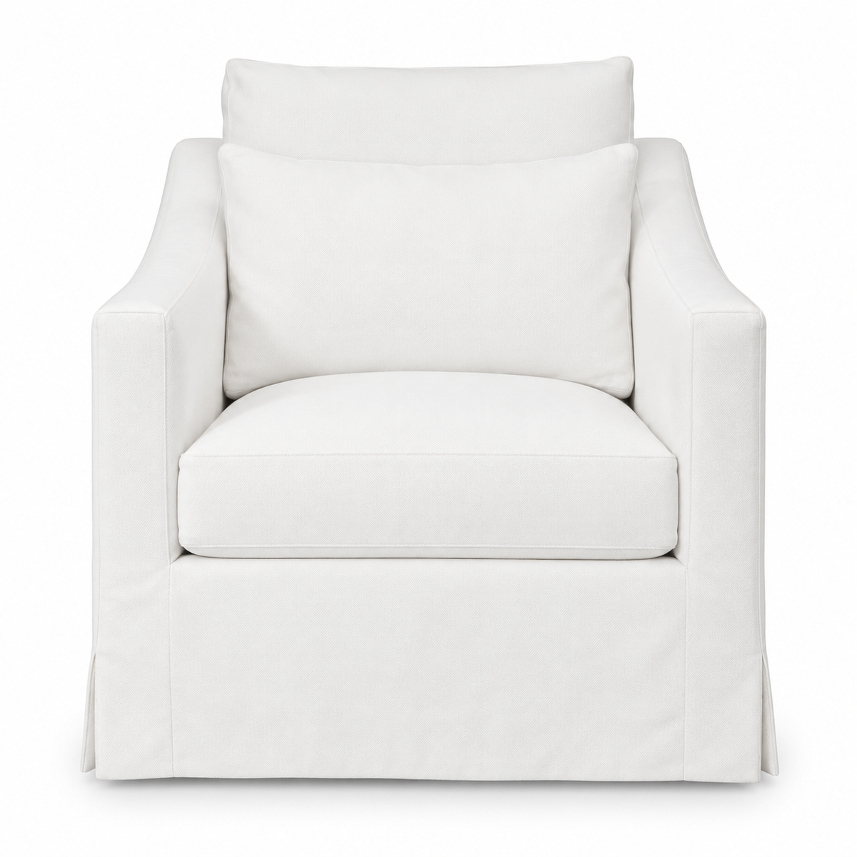 Rebecca Swivel Chair - Denim White