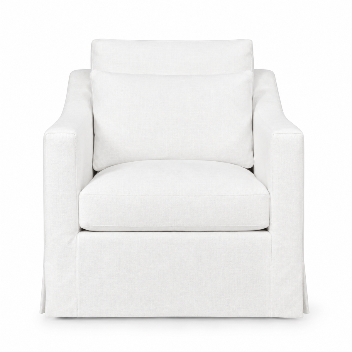 Rebecca Swivel Chair - Miles White
