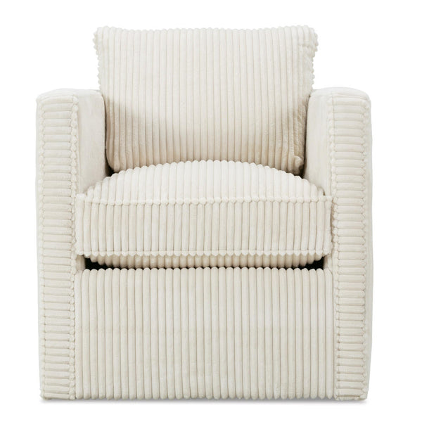 Rothko Swivel Chair - Ivory Corduroy