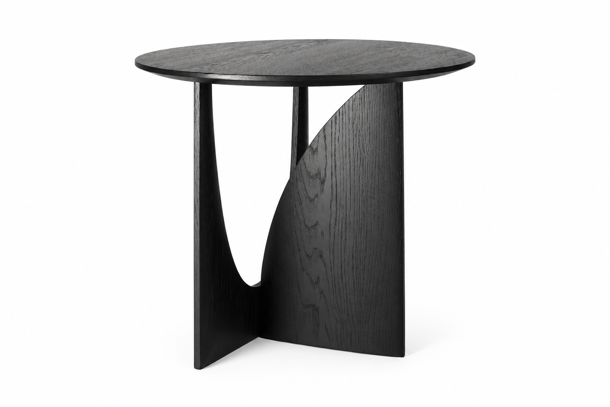 Geometric Side Table - Black