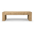 Seaside Slab 60" Coffee Table - Weathered Natural