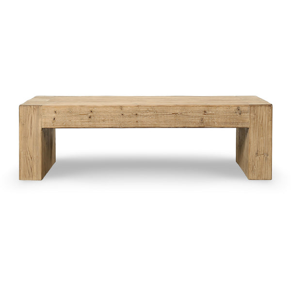 Seaside Slab 60" Coffee Table - Weathered Natural