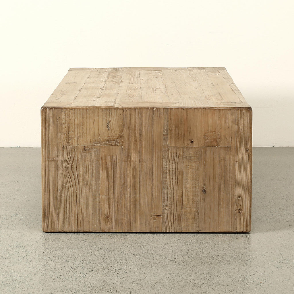 Seaside Slab 60" Coffee Table - Weathered Natural