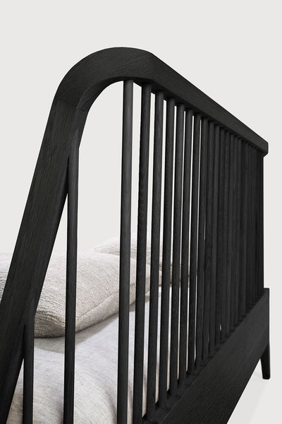 Spindle Bed - Oak Black