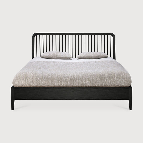 Spindle Bed - Oak Black