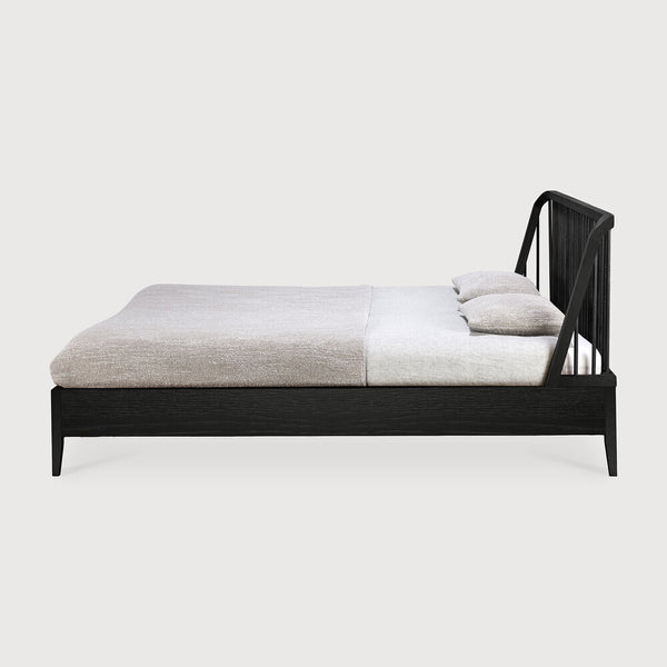 Spindle Bed - Oak Black