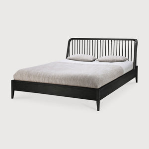 Spindle Bed - Oak Black