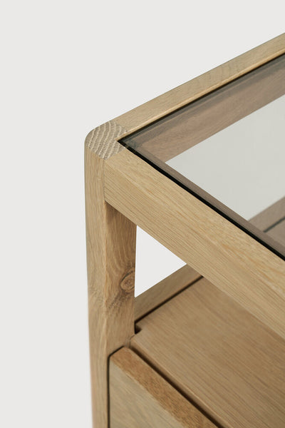 Spindle Bedside Table - Oak