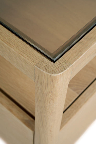 Spindle Bedside Table - Oak