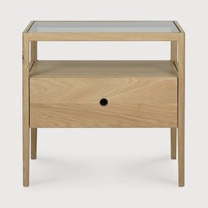 Spindle Bedside Table - Oak