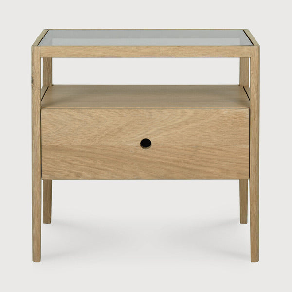 Spindle Bedside Table - Oak