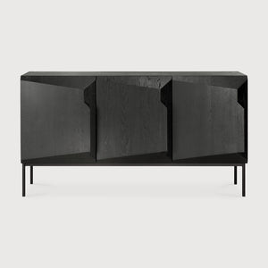 Stairs Sideboard - 3 Door - Oak Black