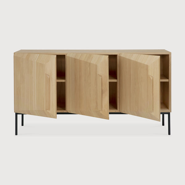 Stairs Sideboard - 3 Door - Oak