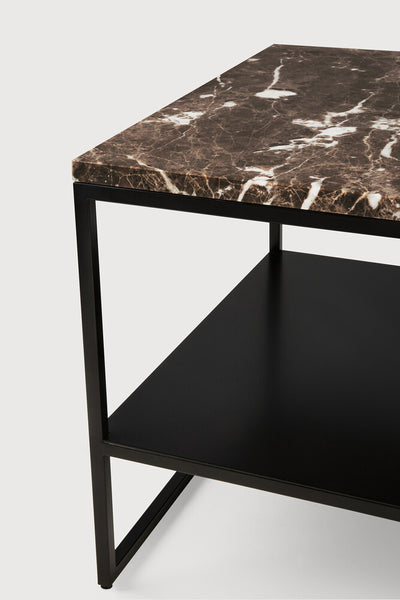 Stone Side Table - Dark Emperador