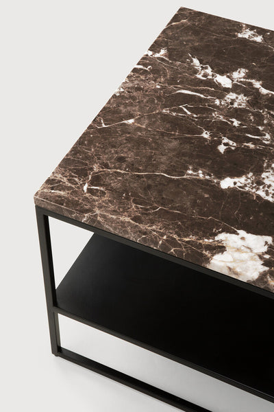 Stone Side Table - Dark Emperador